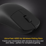 ENDGAME GEAR OP1w 4k v2 Wireless Gaming Mouse, Lightweight, Black