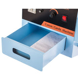 Commercial Cotton Candy Machine Electric Cotton Candy Floss Maker - 110V for the Perfect Party Favor for Birthdays, School function, or Social Events.（Blue） (Without wheels, Blue)