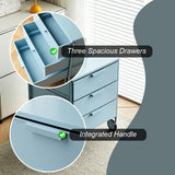 3-Drawer Rolling Storage Cart, File Cabinet with Wheels
