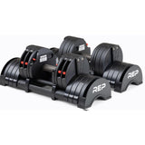 REP Fitness Adjustable Dumbbells Set - Quickdraw, Multiple Weight Ranges, Non-Slip