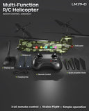LMRC Army Chinook Remote Control Helicopter, LM19-D Military Transport RC Helicopter, Altitude Hold, One Key take Off/Landing, LED Light, Low Battery Reminder, Army Toys & Gift for Military Fans
