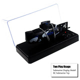 Tipmant Mini RC Submarine Remote Control Boat Ship Military Model Electric Water Toy Waterproof Diving Kids Gift Black