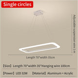 Rectangle Chandeliers Lights Compatible with Living Room Dining Room