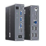 USB C & Dual HDMI KVM Switch 2 Monitors Laptop & Desktop Docking Station