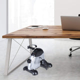 himaly Mini Exercise Bike, Under Desk Bike Pedal Exerciser Portable Foot Cycle Arm & Leg Peddler Machine with LCD Screen Displays himaly