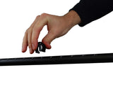 KMINA Forearm Crutches for Adults (x2 Units), Open Cuff, Extra Comfort with Hand Grip and Wide Tip, Adjustable Height, Aluminum, Orthopedic, Made in Europe