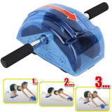 CfoPiryx Ab Roller for Abs Workout Abdominal Exercise Rollers, Abdominal Roller 4 Wheels Muscle Exerciser Fitness Training Rollers, for Men Women Gym Exercise Fitness