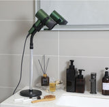 NobbiRoloc Hair Dryer Holder Stand, Blow Dryer Holder with Heavy Base Hands-Free 360 Degree Rotation, Adjustable Height Countertop Blow Dryer Holder, Good Ideas for Gifts,Birthday,Weddings,Holidays