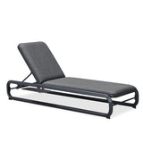 PURPLE LEAF Outdoor Patio Chaise Lounge Chairs with Thick Cushion Dark Gray