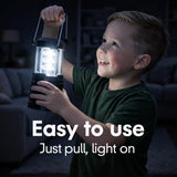 4 Pack Rechargeable Emergency Lanterns for Power Outages, USB-C & Solar Backup, Lantern Flashlight Combo, 1600mAh, 30H Runtime, Compact Hanging Lights for Camping Tent