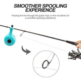 FAISOX Fishing Line Spooler for Spinning Cast Reels Spooling Station Spools Holder Winder Machine Accessories (Line Spooler & Scissor - Blue)