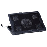 Laptop Cooling Pad with 5 USB Fans, Plastic Notebook Cooler Stand