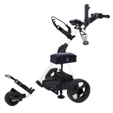 Super E Caddy Fully Loaded Weekender Non Remote Control Electric Golf Cart | White Super E Caddy