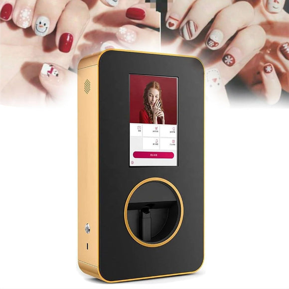 3D Nail Art Printer, Nail Printing Machine with 10.1-Inch Display Screen, 2400DPI Printing Resolution and Support APP Control