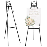 53.9" Black Easel Stand for Sign, Display Easel for Wedding Sign, Painting