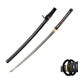 Hand Forged 1060 Pine Tree Katana, Heat Tempered Full Tang Sword