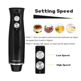 4-in-1 Electric Hand Mixer, 300W Multi-Functional Meat Grinder & Blender for Kitchen, Milkshakes, Cakes, Portable Food Processor with 3 Speed & Accessories