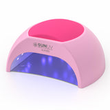 SUNUV UV LED Nail Lamp with 4 Timer Settings, 33 LEDs Nail Dryer Compatible with All Gel Polish, Auto Sensor Removable Base SUN2C Pink