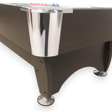 SIMBASHOPPING 7 Foot Pool Table Modern Billiard Table with Green Felt, Ball Return and Accessories - Green Season