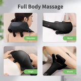 MASGRE Shiatsu Neck and Back Massager with Heat, Upgraded 2600mAh Cordless Shoulder Massager Deep Tissue 6D Kneading with Carry Bag, Massages Pillow for Neck, Back, Shoulder, Body Gifts for Mom Dad
