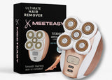 Meeteasy Electric Leg Shaver for Women - Rechargeable Painless Lady Razor for Leg Face Lips Body Underarms Armpit - Female Cordless Bikini Trimmer