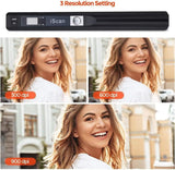 Portable Scanner, Handheld Mini Small Pen Type Scanner Scanning Wand Color Photo Mobile Scanner A4 Document AYNEFY