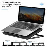 KMWHPJN Laptop Cooling Pads Large Size for 12-16 Inch Notebook Silent Gaming Cooler Wind Speed Adjustable Stand