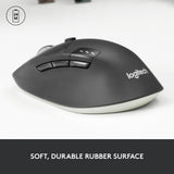 Logitech M720 Triathlon Multi-Device Wireless Mouse, Bluetooth, USB Unifying Receiver