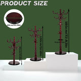 73" Wooden Coat Rack Stand, Coat Racks Freestanding With 14 Hooks And Solid Round Base  (Red sandalwood) rlosqvee
