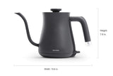 BALMUDA The Kettle | Electric Gooseneck Kettle | Lightweight | Stainless Steel | 0.6L (20fl oz) Capacity | Neon Light Indicator | Perfect for Tea and Coffee | US Version | Black