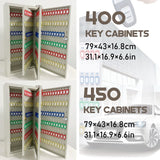 Heavy Du Steel Key Cabinet with 500 Hoo & Labels Secure Key Box for Home