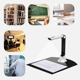QERTYHJK Portable 10 Mega-Pixel High Definition Book Scanner Capture Size A4 Document Camera