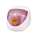 6-Cup (Uncooked) / 12-Cup (Cooked) Micom Rice Cooker with Nonstick Inner Pot | (White/Pink) CUCKOO