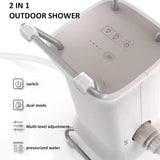 JYXYXSCP Outdoor Battery Powered Portable Rechargeable Auto Camping Shower Water Pump Shower,Portable 3-Speed Adjustable Shower,for RV Car Camping