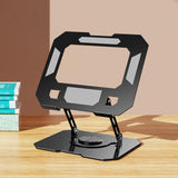 360°Rotatable Laptop Stand Foldable Carbon Steel Tablet Holder for Desk