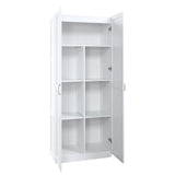 GMASONHK White Bookcase with Back Panel, 5-Shelf Book Organizer for Home Office and Classroom