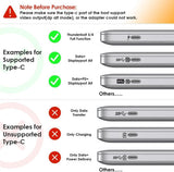 USB C Docking Station 3 Monitor with 100W PD, USB-C Laptop Dock Triple Display for Dell Hp Lenovo Windows