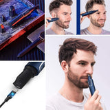GIENEX Nose and Ear Hair Trimmer, Professional Painless USB Rechargeable Nose Hair Trimmer for Men and Women, Waterproof for Easy Cleansing Dual Edge Blades Electric Nose Trimmer Clippers