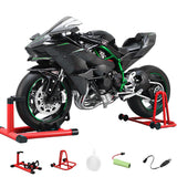 1/6 Scale Alloy Dynamic Motorcycle Model with Ignition System and Smoke Spray, Die-cast Motorcycle Gift for Adult Collectors & Enthusiasts