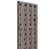 Suncast Tall Storage Cabinet Building with Shelves and Doors, Platinum (2 Pack)