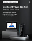 Doorbell Camera Wireless No Subscription 1080P, Door Bell Camera with Monitor Screen NO WiFi and APP Needed, Video Intercom Two-Way Audio, 170° View Angle,Night Vision Comes with an 8GB Memory Card