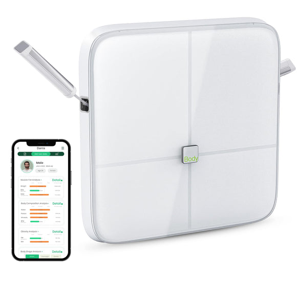 Scale with Handles,App,8 Electrode,Smart Body Fat Measurement BodyPedia