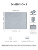 Fluxynara Felt Bulletin Board, 47.2" x 35.4", Slate Gray