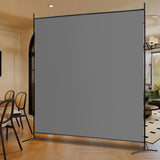 Carivia Room Divider Screen,6 Ft Single Panel Room Divider,69''W x 70''H Room Screen Divider Freestanding, Privacy Screen Single Panel for Room Separation,Portable Partition Room Separators,Grey Carivia