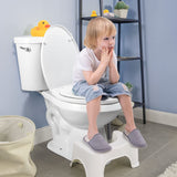 Elongated Toilet Seat with Slow Close Seat, Easy Clean, Suitable Standard Elongated or Oval Toilet with Thickened Plastic Lid, Plastic, White