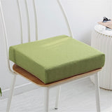 Memory Foam Seat Cushion for Indoor & Outdoor Use - Non-Slip Chair Pad, Comfortable 45x45cm Square Pillow for Office, Car, Sofa - Thick 8cm Green Stuhlkissen
