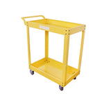 HIGOOD Heavy Duty Service Utility Cart,2 Shelf Steel, 800-Pound Capacity, 35.6 x 18.1x38-Inch Yellow