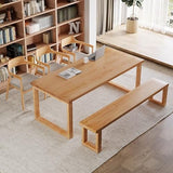 AQWASYUTER Office Computer Desk Living Room Large Long Desk Study Solid Wood Table
