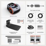 Segway Navimow i105N Robot Lawn Mower Perimeter Wire Free 1/8 Acre RTK+Vision Robotic Lawnmower, AI-Assisted Mapping