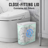 Cesun Automatic Motion Sensor Bathroom Trash Can with Lid, 2.6 Gallon Touchless Trash Bin